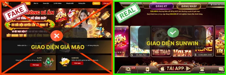 Đây là giao diện xác thực của Sun.win, minh họa cho phần phân tích nhằm tránh nhầm lẫn với các nguồn không chính thống.